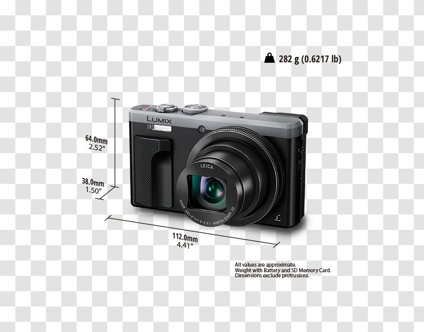 Panasonic Lumix DMC-TZ1 Point-and-shoot Camera Transparent PNG