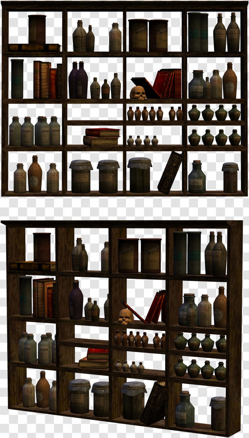 Shelf Book Of Shadows Witchcraft Potion Furniture - Traditional - Kitchen Transparent PNG