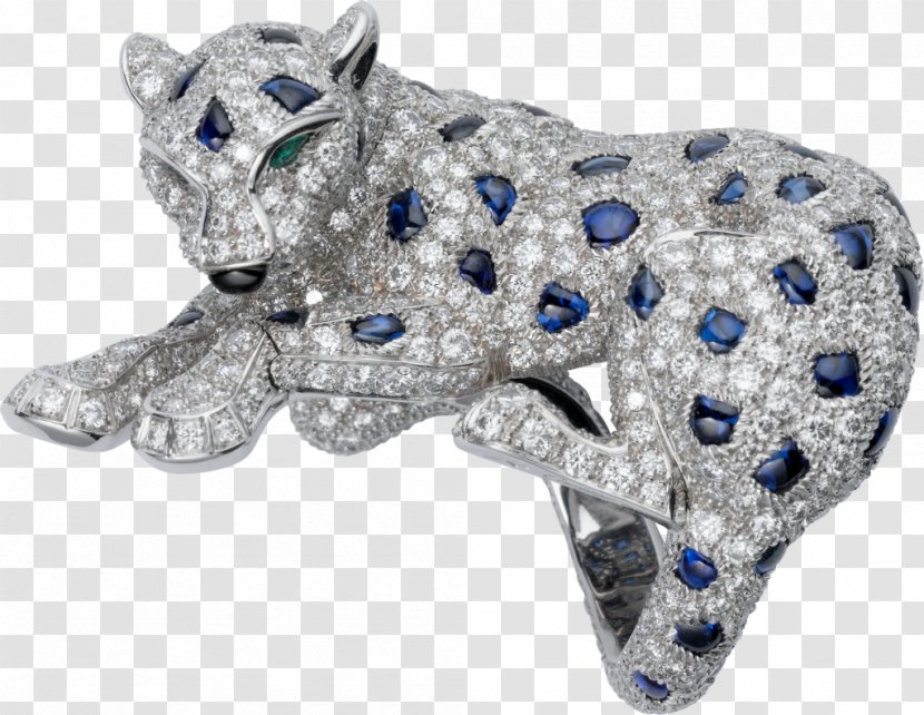 Sapphire Ring Jewellery Diamond Cartier - Brooch Transparent PNG