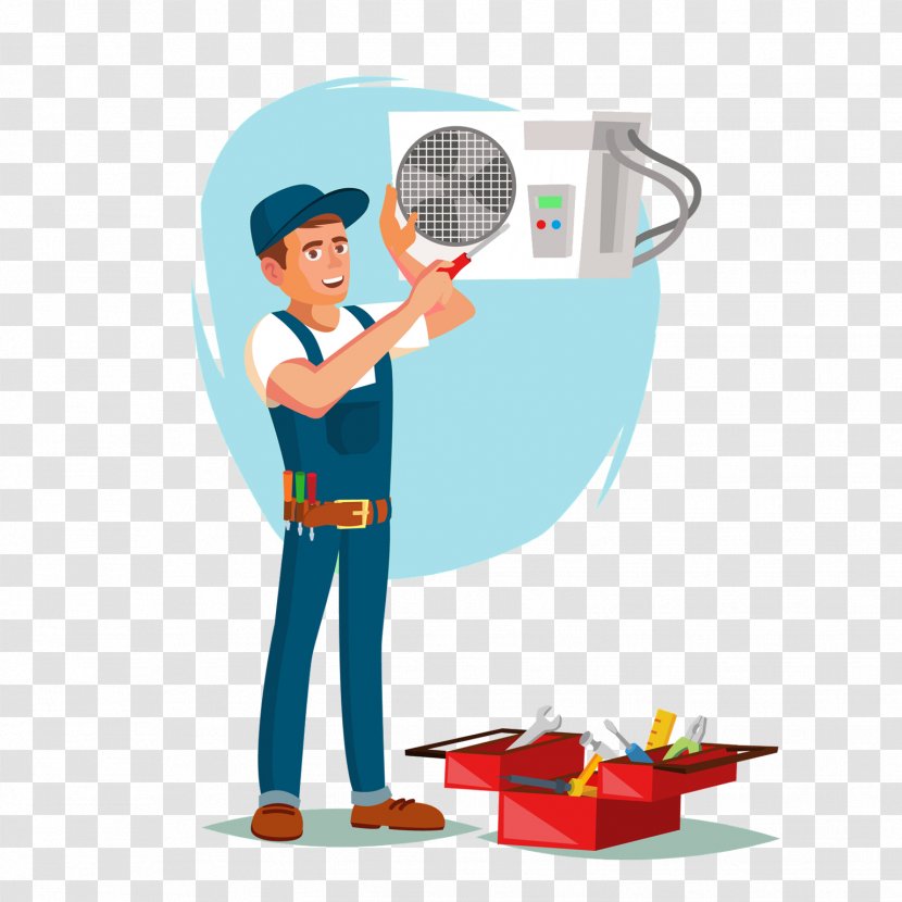 Vector Graphics Air Conditioning Royalty-free HVAC Clip Art - Home Repair - Technician Transparent PNG