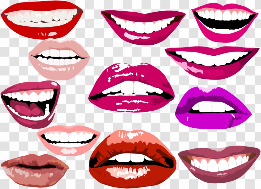Lip Balm Mouth Smile - Tongue Transparent PNG