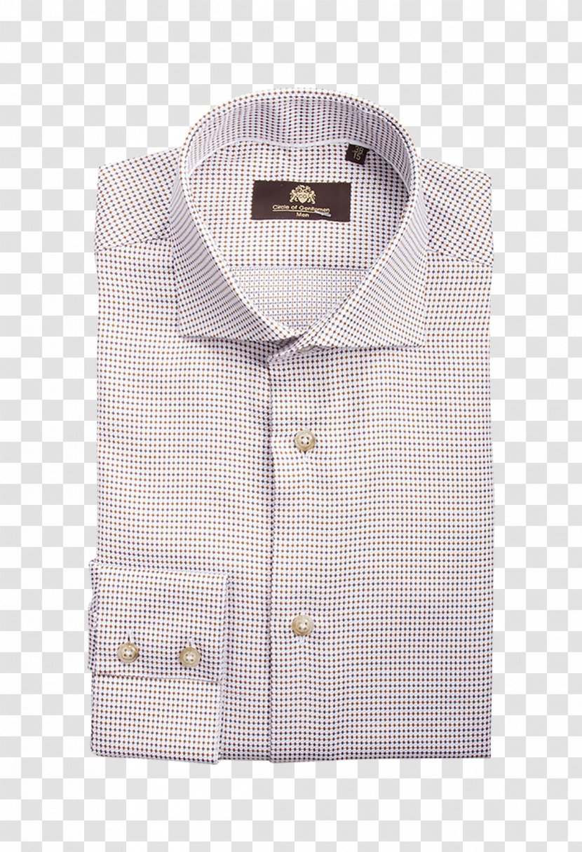 Dress Shirt Collar Sleeve Button Barnes & Noble - Plaid - Print Style Transparent PNG
