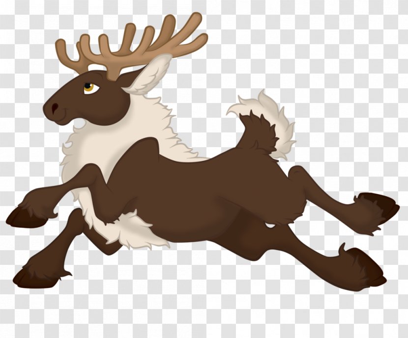 Reindeer Horse Antler Brown Clip Art - Like Mammal Transparent PNG