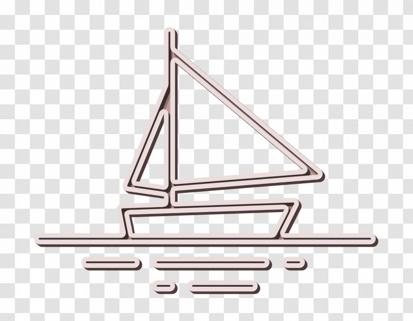 Boat Icon Yacht Icon Lineal Landscapes Icon Transparent PNG