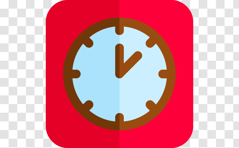 Red Clock Circle Furniture Home Accessories Transparent PNG