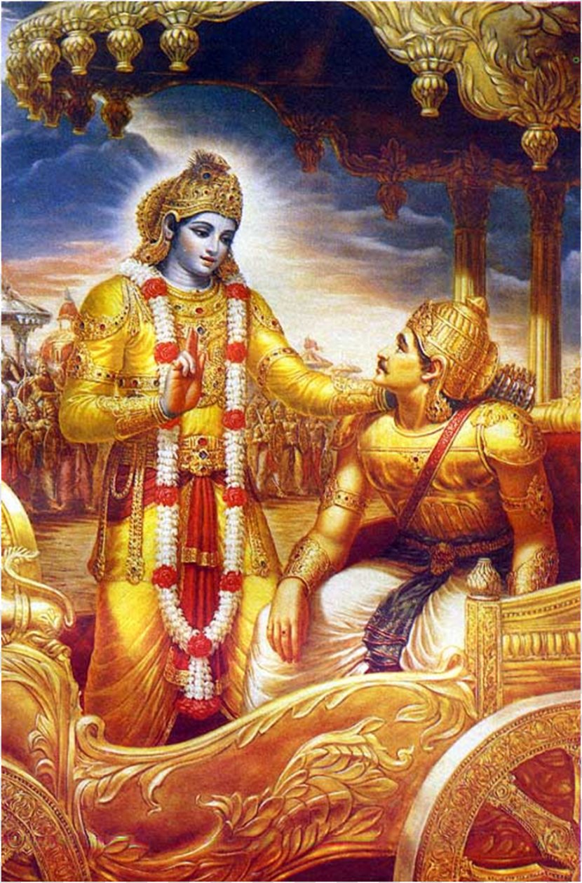Krishna Arjuna Bhagavad Gita Mahabharata Rama - Art - Lord Transparent PNG