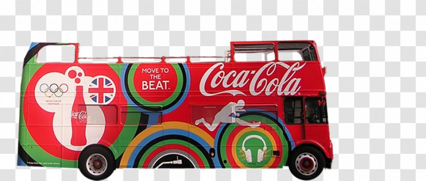 Adsoncaar.com Coca-Cola Brand New Delhi Business - Coca Cola - Doubledecker Bus Transparent PNG