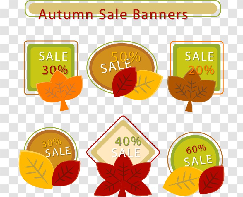 Designer User Experience Clip Art - Label - Autumn Promotion Vector Transparent PNG