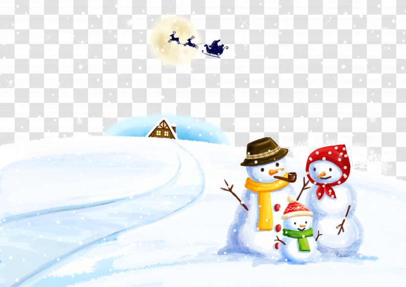 Snowman Winter Illustration - World Wide Web - Creative Christmas Family Transparent PNG