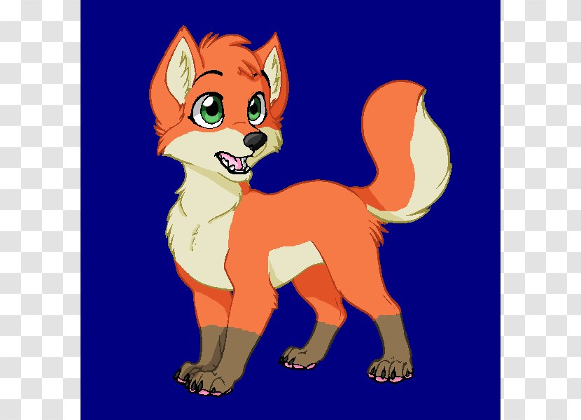 Red Fox Puppy Whiskers Cat Dog - Painting - Little Transparent PNG