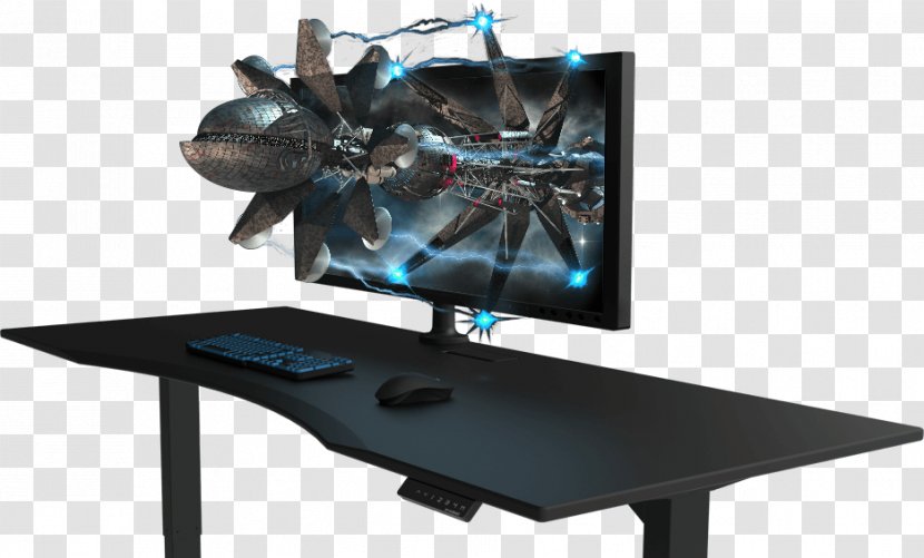 Computer Desk Video Game Gaming Standing - Personal - Table Transparent PNG