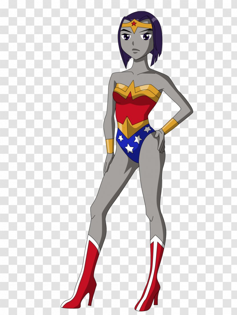 Raven Wonder Woman Starfire Cyborg Robin - Cartoon Transparent PNG