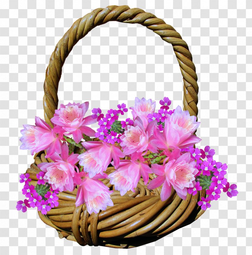 Floral Design Flower Photography - Pink - A Basket Of Flowers Transparent PNG