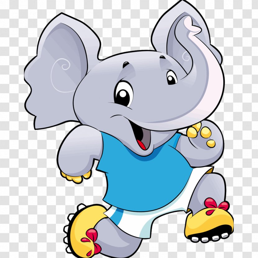Child Sticker Blue Room Elephantidae - Elefante Azul Transparent PNG