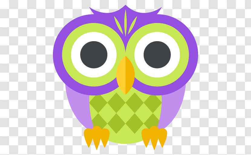 Wall Decal Emoji Sticker Owl - Purple Transparent PNG
