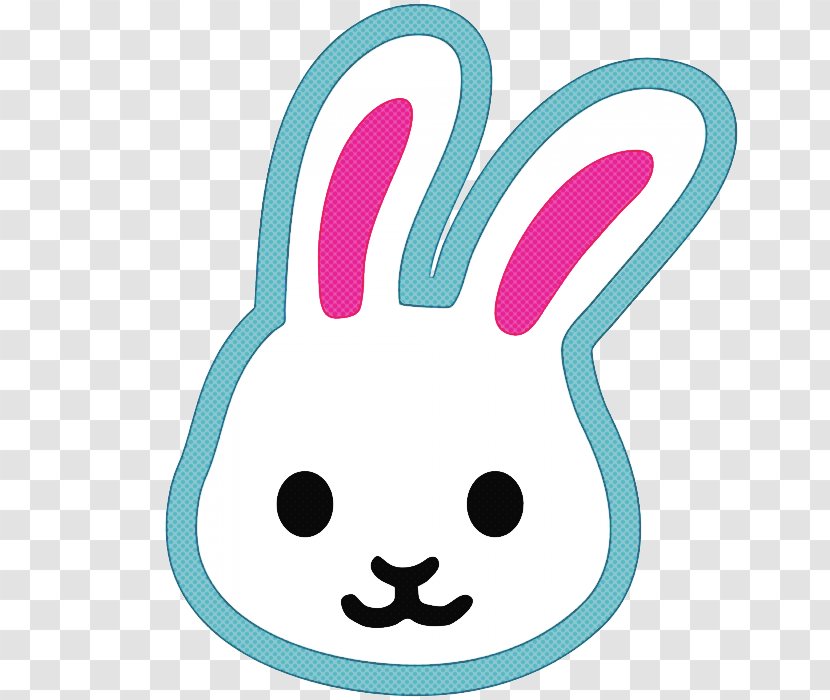Easter Bunny Emoji - Hare - Whiskers Rabbits And Hares Transparent PNG