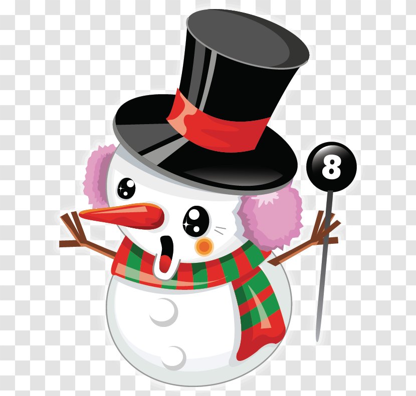 Santa Claus Christmas Snowman Cartoon Clip Art - Snowflake - Decoration Transparent PNG