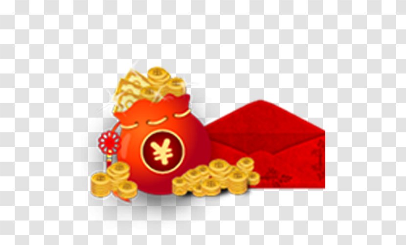 Red Envelope WeChat Chinese New Year Coupon - Service - Gold Transparent PNG