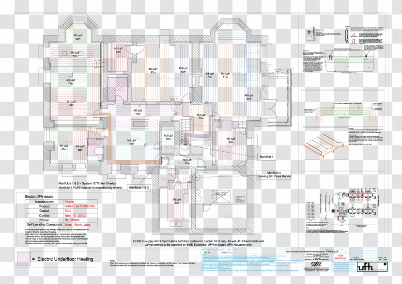 Diagram Underfloor Heating Electricity - Floor - Park Estate Transparent PNG