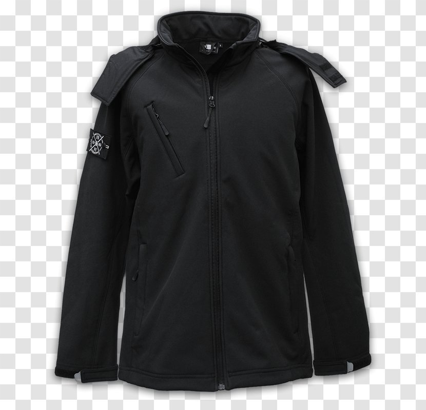 Jacket Overcoat Clothing Parca - Black Transparent PNG