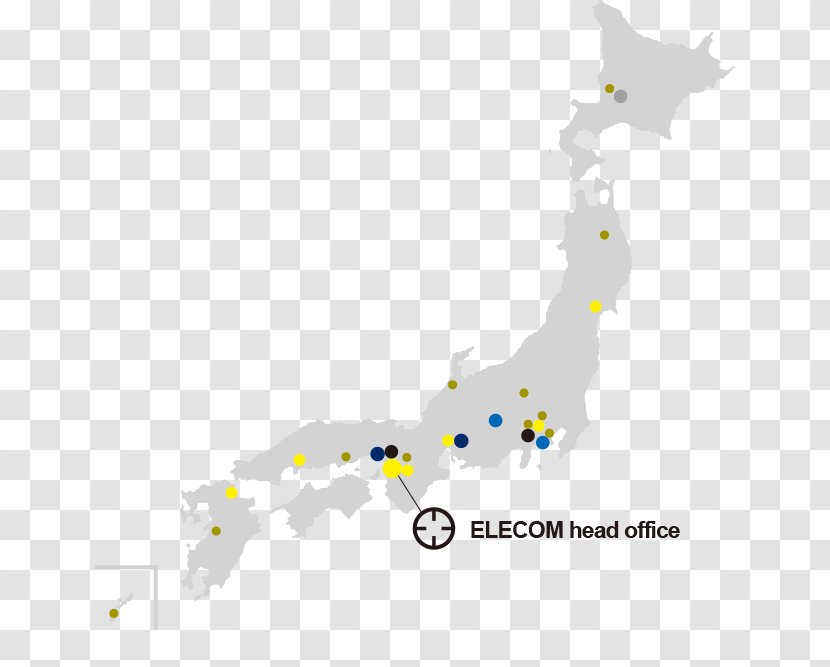 Japan Vector Map - Drawing Transparent PNG