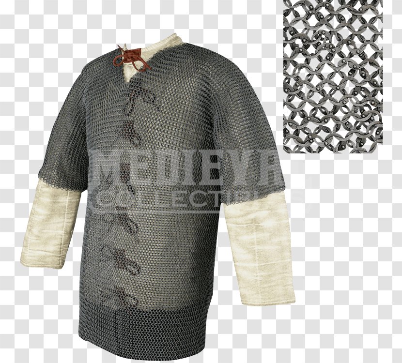 T-shirt Hauberk Mail Sleeve - Clothing Sizes Transparent PNG