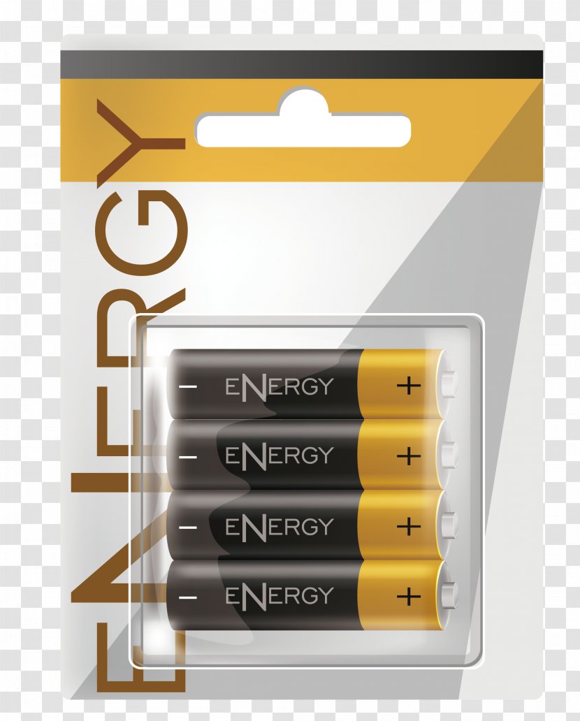 Battery Packaging And Labeling Paper - Pack Design Vector Transparent PNG