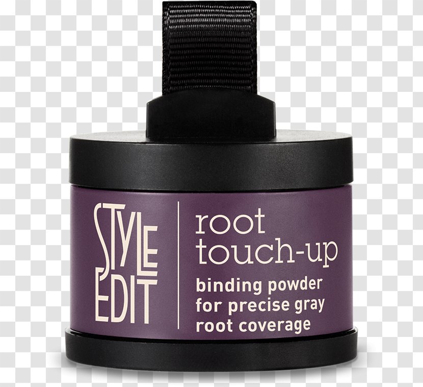 Style Edit Root Touch Up Cosmetics Grey Hair Black - Face Powder - Unique Natural Hairstyles Transparent PNG