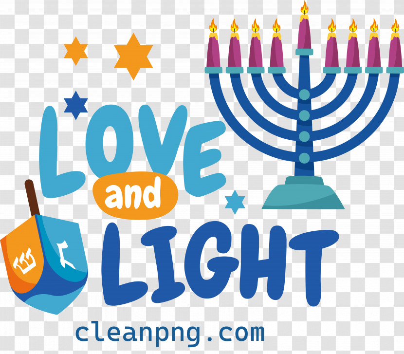 Happy Hanukkah Love Light Transparent PNG