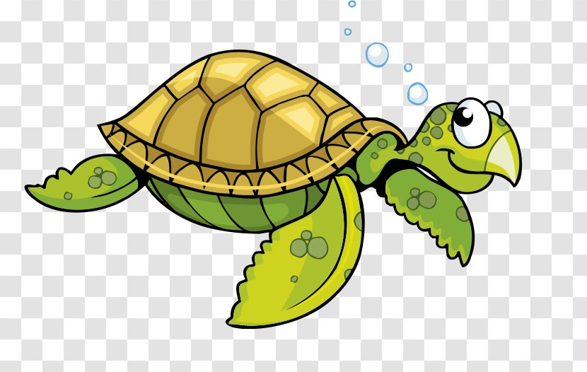 Sea Turtle Tortoise Cartoon - Reptile - Bubble Transparent PNG
