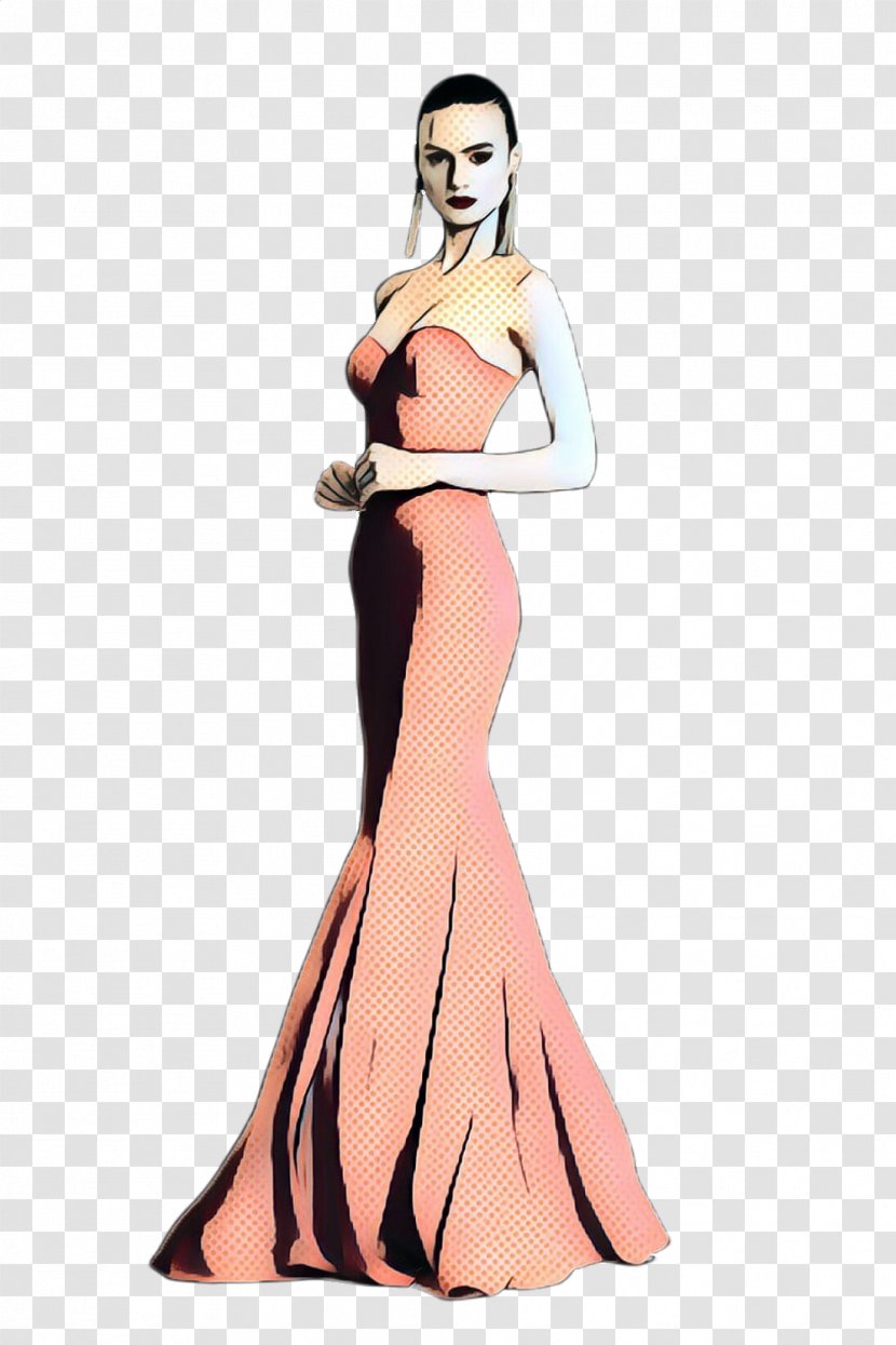 Gown Dress Clothing Fashion Model Pink - Costume Design - Illustration Transparent PNG