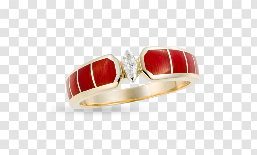 Ruby Santa Fe Goldworks Wedding Ring Diamond - Jewellery Transparent PNG