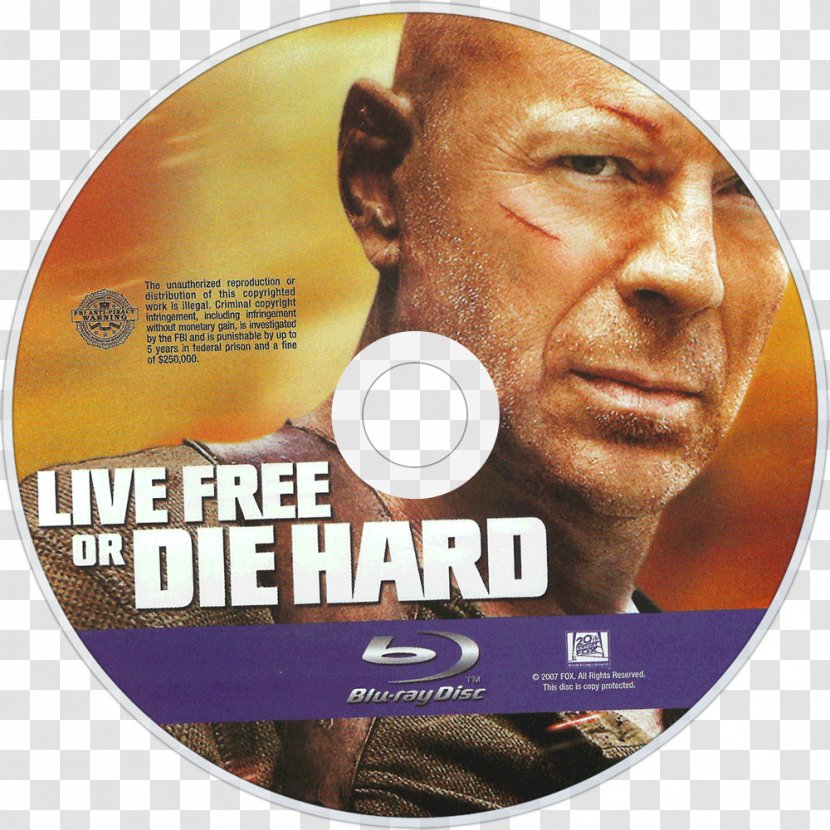 Bruce Willis Live Free Or Die Hard John McClane Film Series - Cutthroat Island - Dvd Transparent PNG