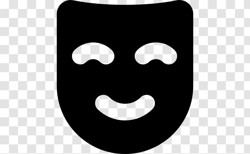 Black And White Smile Nose - Costume - Emoticon Transparent PNG