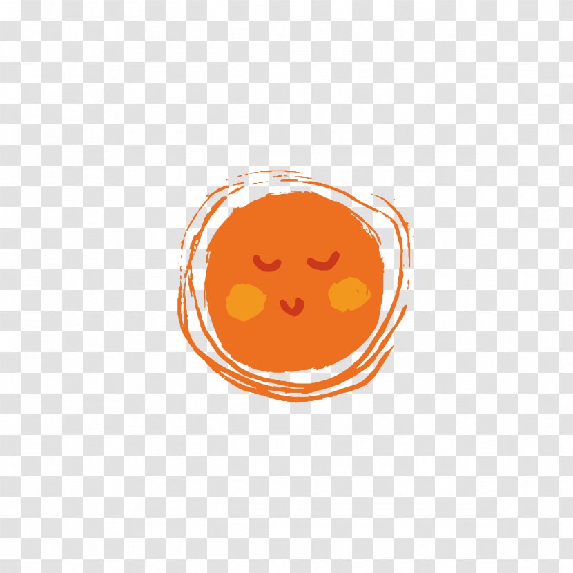 Circle Font - Orange - Sun Avatar Transparent PNG
