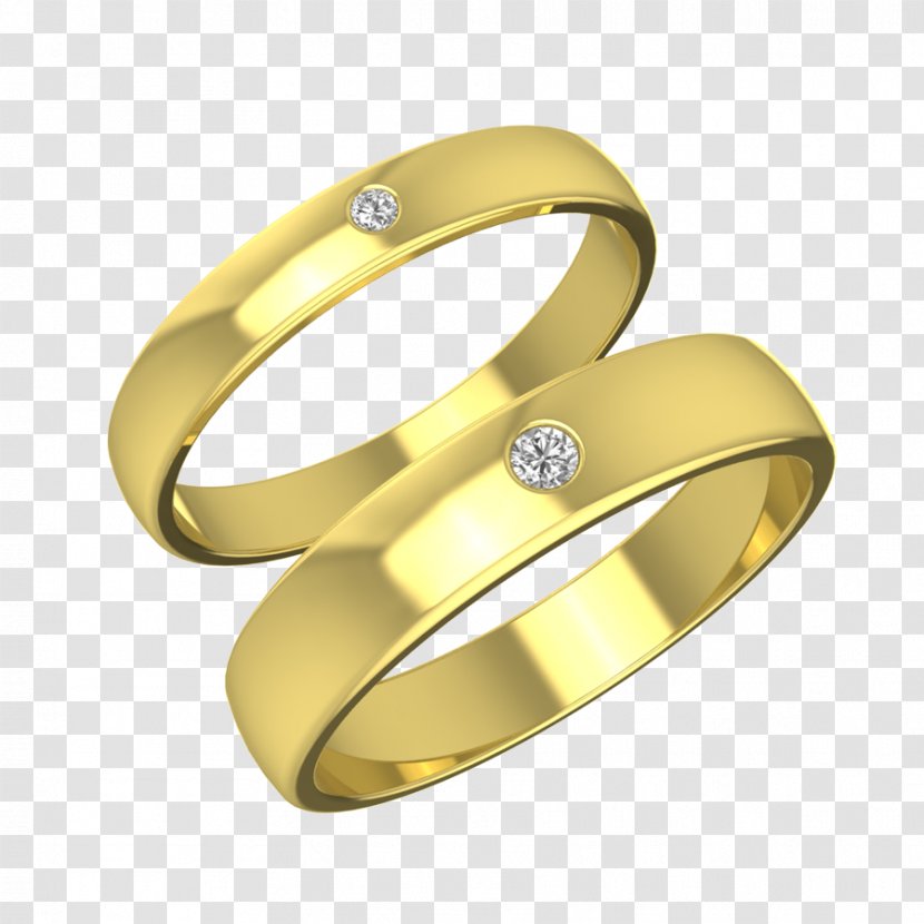 Wedding Ring Gold Engagement - Silver - Couple Rings Transparent PNG