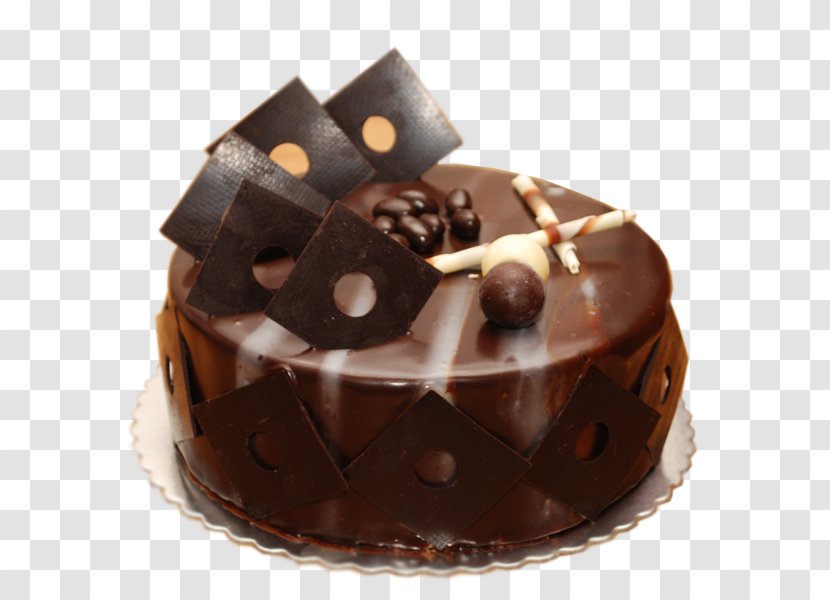 Chocolate Cake Fudge Mousse Sachertorte Tart - Dessert Transparent PNG