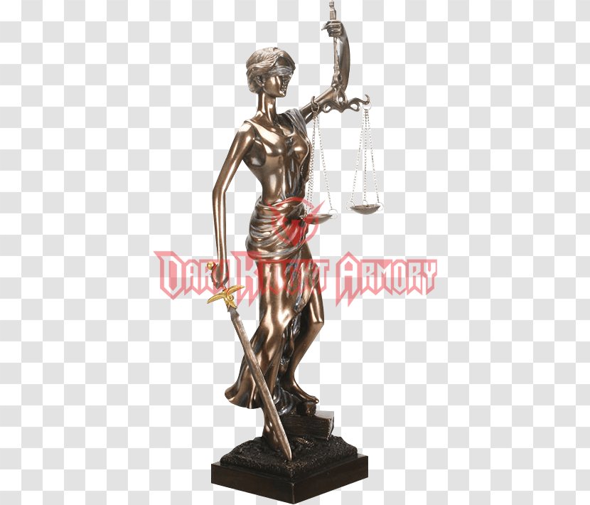 Lady Justice Bronze Sculpture Statue - Judge - Lawyer Transparent PNG