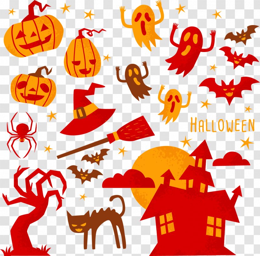 Halloween Design Elements - Jack O Lantern - Pattern Transparent PNG