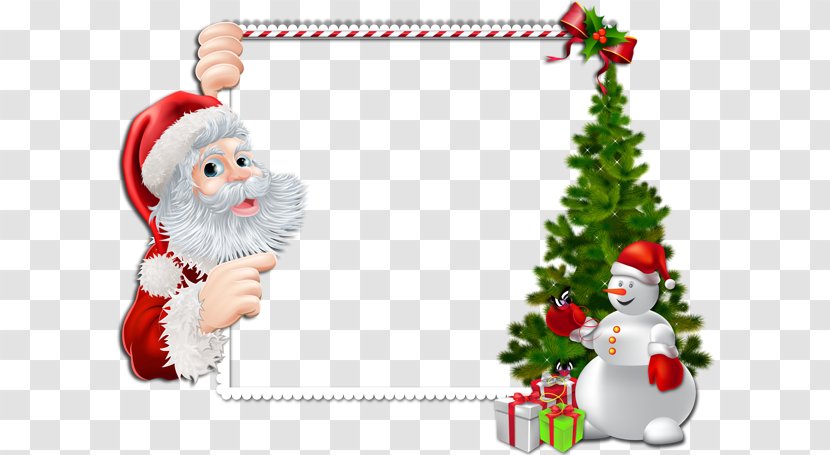 Santa Claus Borders And Frames Clip Art Christmas Day - Elf - Silk Ribbon Embroidery Tutorials Transparent PNG