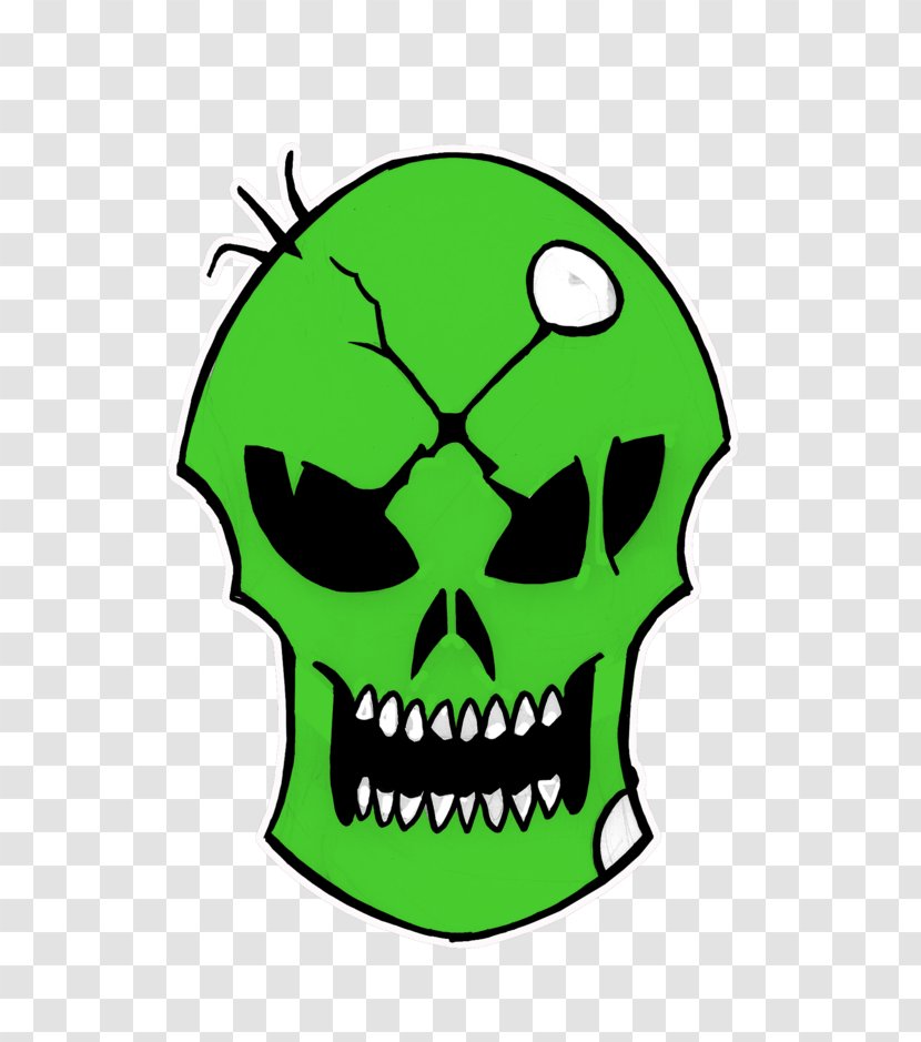 Clip Art Skull Leaf Jaw Cartoon - Artwork Transparent PNG