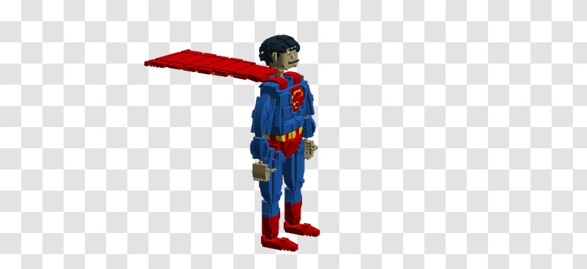 Superhero Boy Figurine Animated Cartoon - Lego Superman Transparent PNG