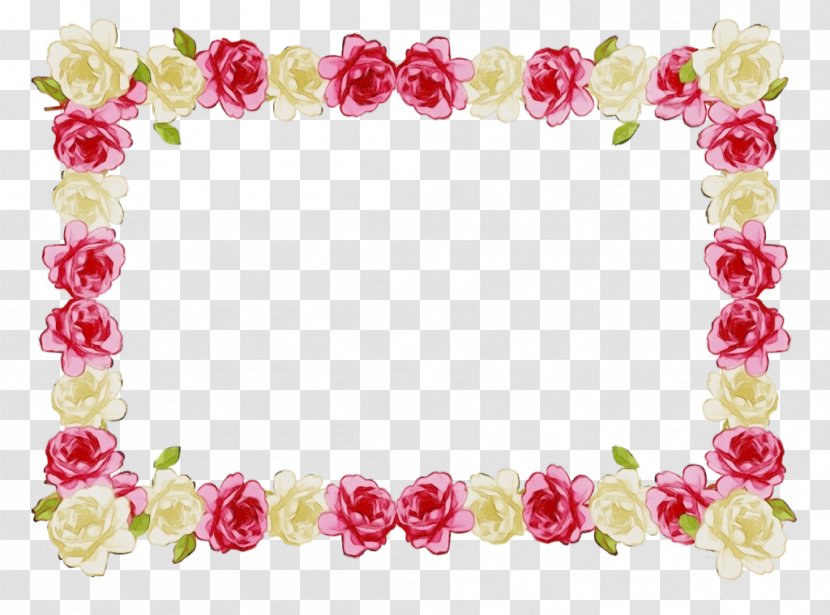 Background Watercolor Frame - Pink - Picture Heart Transparent PNG