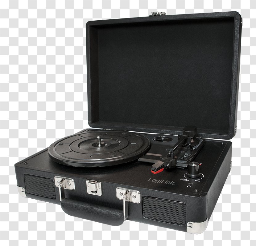 USB Turntable LogiLink UA0270 Black Phonograph UA0196 - Black45 Rpm Adapter Transparent PNG