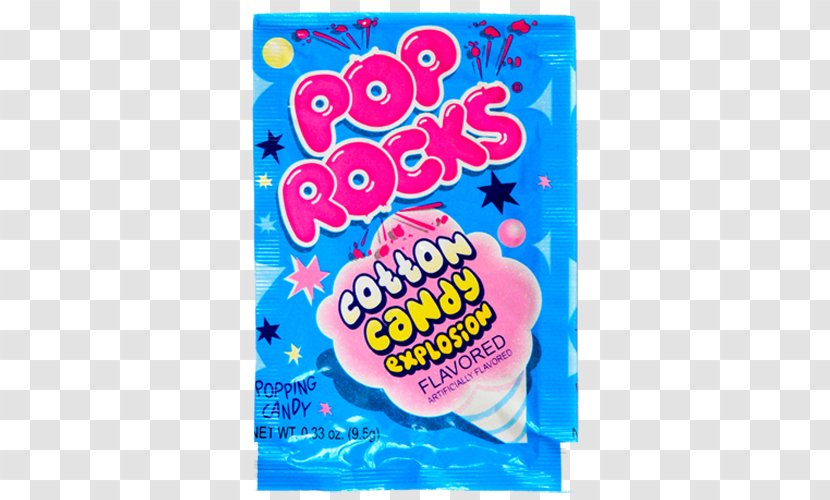 Cotton Candy Cane Chewing Gum Pop Rocks - Rock Transparent PNG