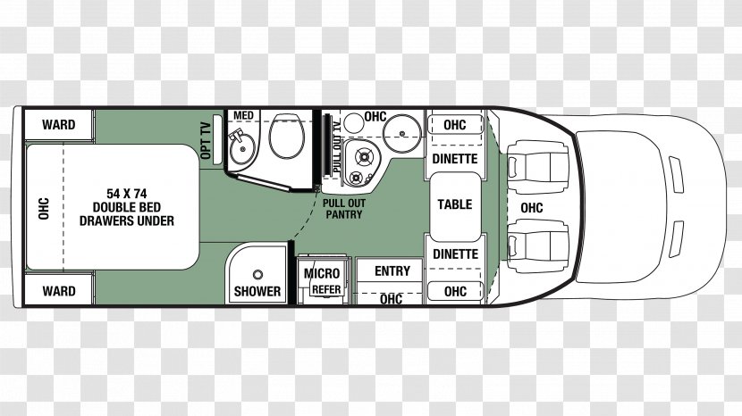 Forest River Ford Transit Campervans Gross Vehicle Weight Rating - Plan - Floor Transparent PNG