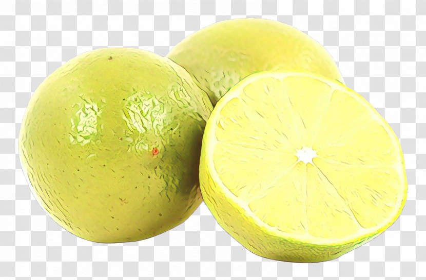 Lemon Citrus Persian Lime Sweet Lemon Yellow Transparent PNG