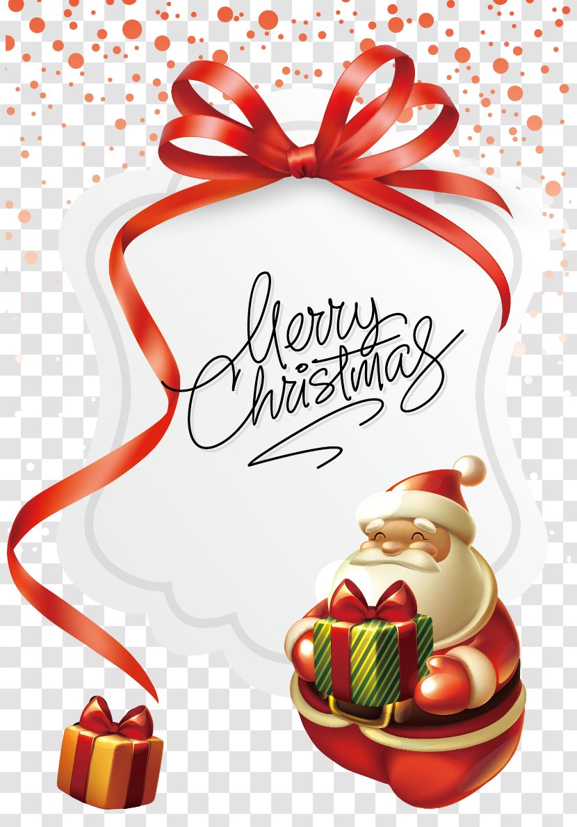 Santa Claus Christmas Gift Clip Art - Praline - Card Transparent PNG