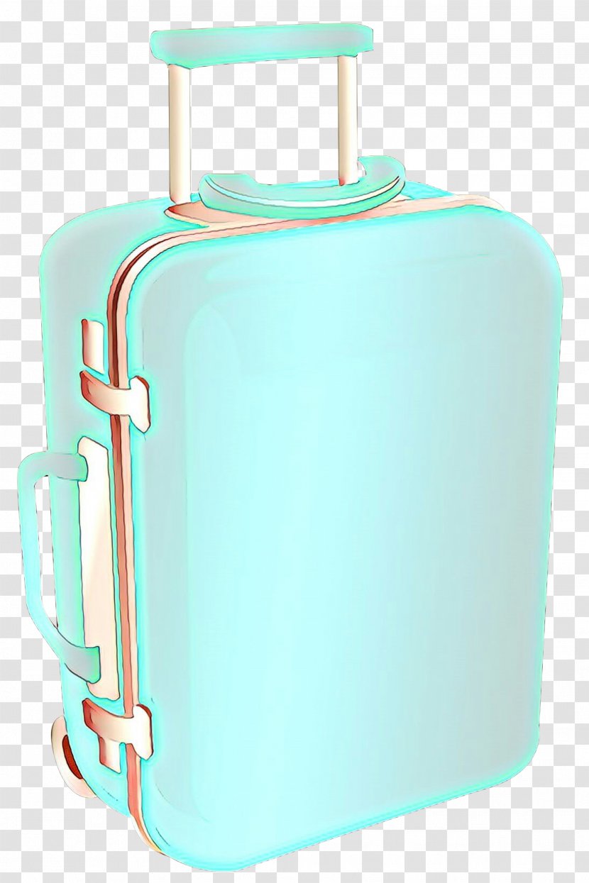 Suitcase Turquoise Aqua Hand Luggage Baggage - Teal - Travel And Bags Transparent PNG