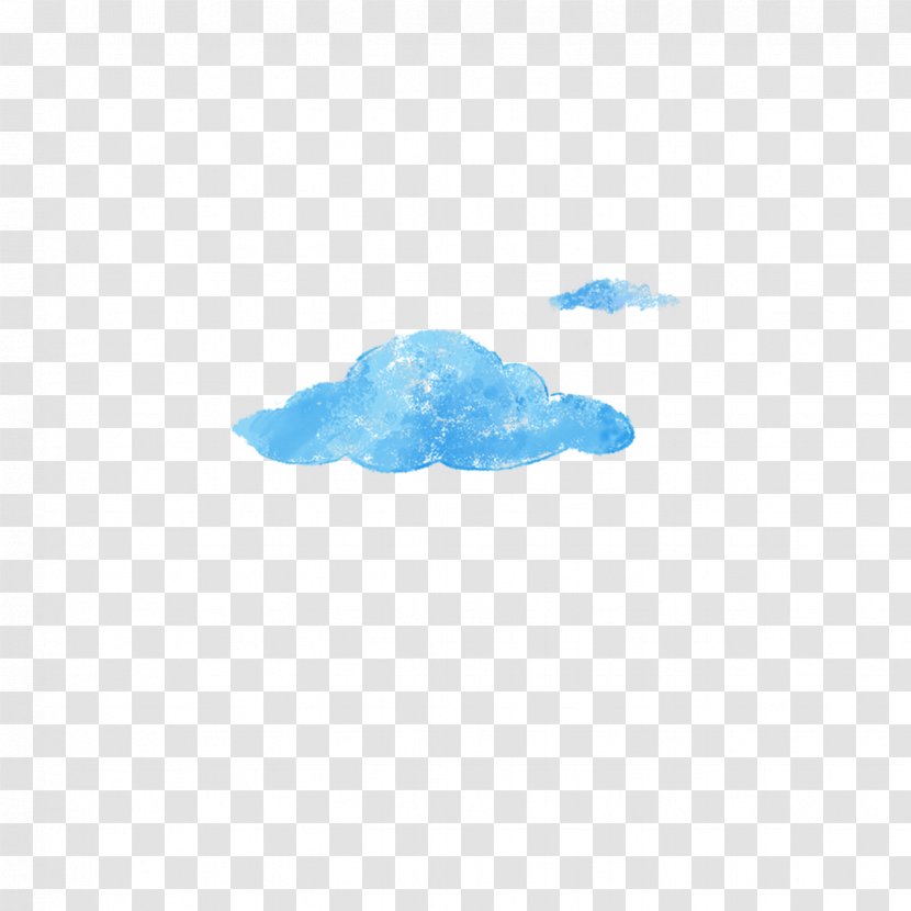 Blue Mushroom Cloud - Clouds Transparent PNG